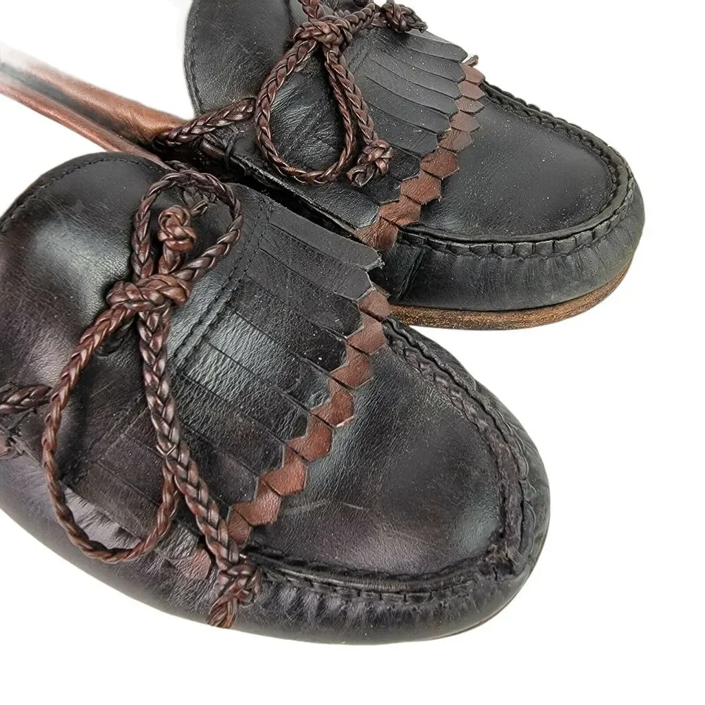 Allen Edmonds‎ Slip On Loafer Men 10 Brown Black Leather Woodstock